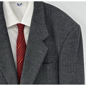 vintage 90s SAN REMO jacket blazer sport coat wool cashmere one button 44R